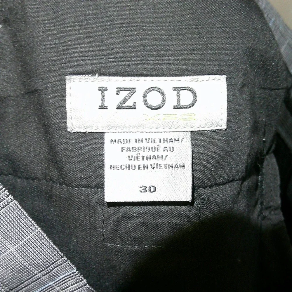 IZOD Golf Shorts Plaid Flat Front Casual‎ Shorts Size 30